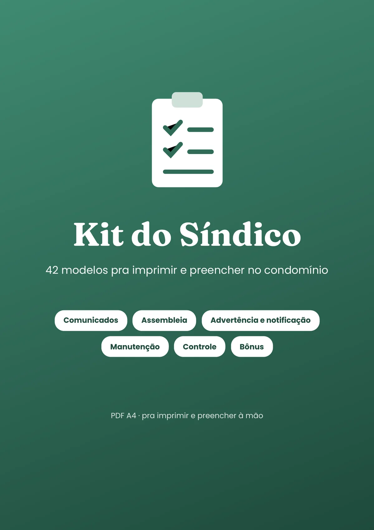 Página real do PDF Kit do Síndico: capa